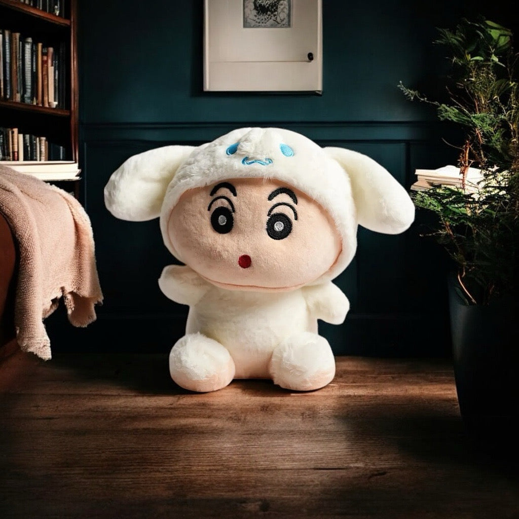 Sinchan Super Soft Stuffed Plush (with Non Retractable Hoodie)