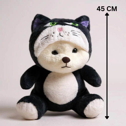 Big Teddy Bear with Hoodie, Soft Stuffed Animal | Non Retractable Hoodie