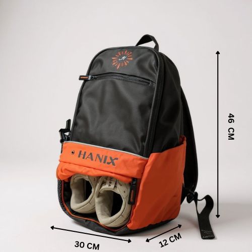 HANIX Unisex Hustle Lite Backpack with Shoe Compartment