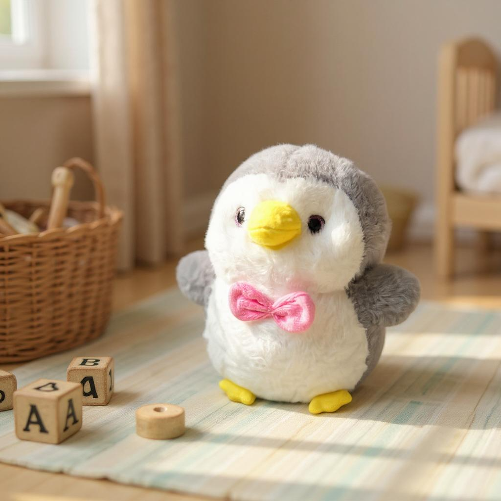 Adorable Penguin Stuffed Animal (with Bow)