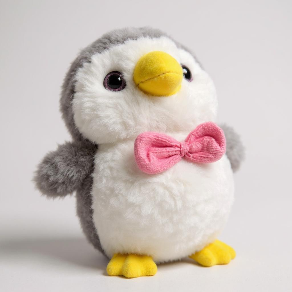Adorable Penguin Stuffed Animal (with Bow)