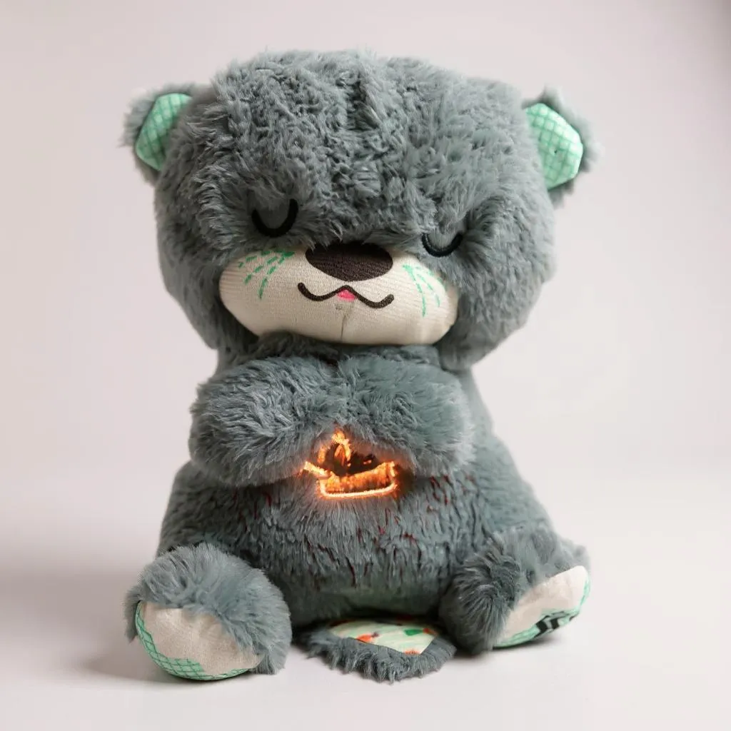 Breathing Teddy Bear with Light, Music and Breathing Movement
