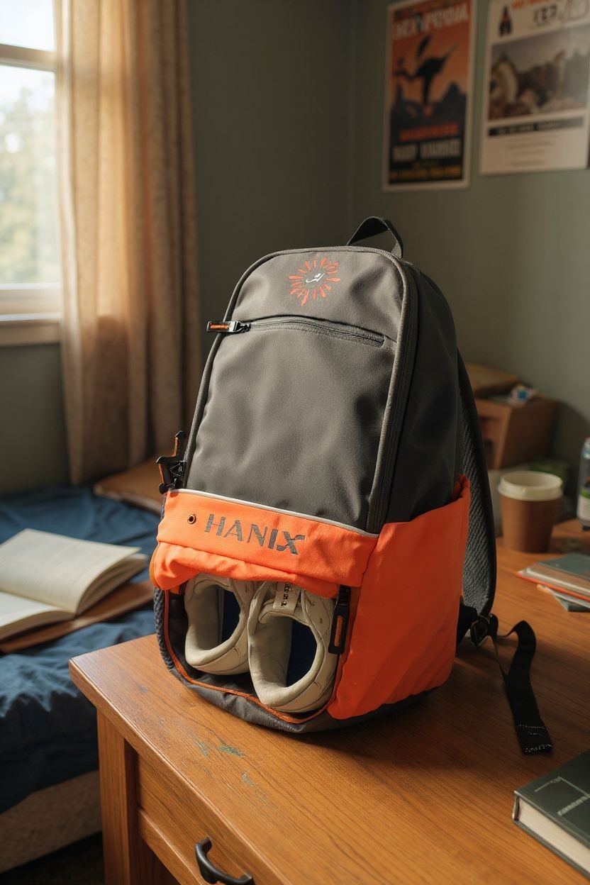 HANIX Unisex Hustle Lite Backpack with Shoe Compartment