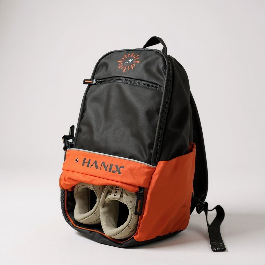HANIX Unisex Hustle Lite Backpack with Shoe Compartment