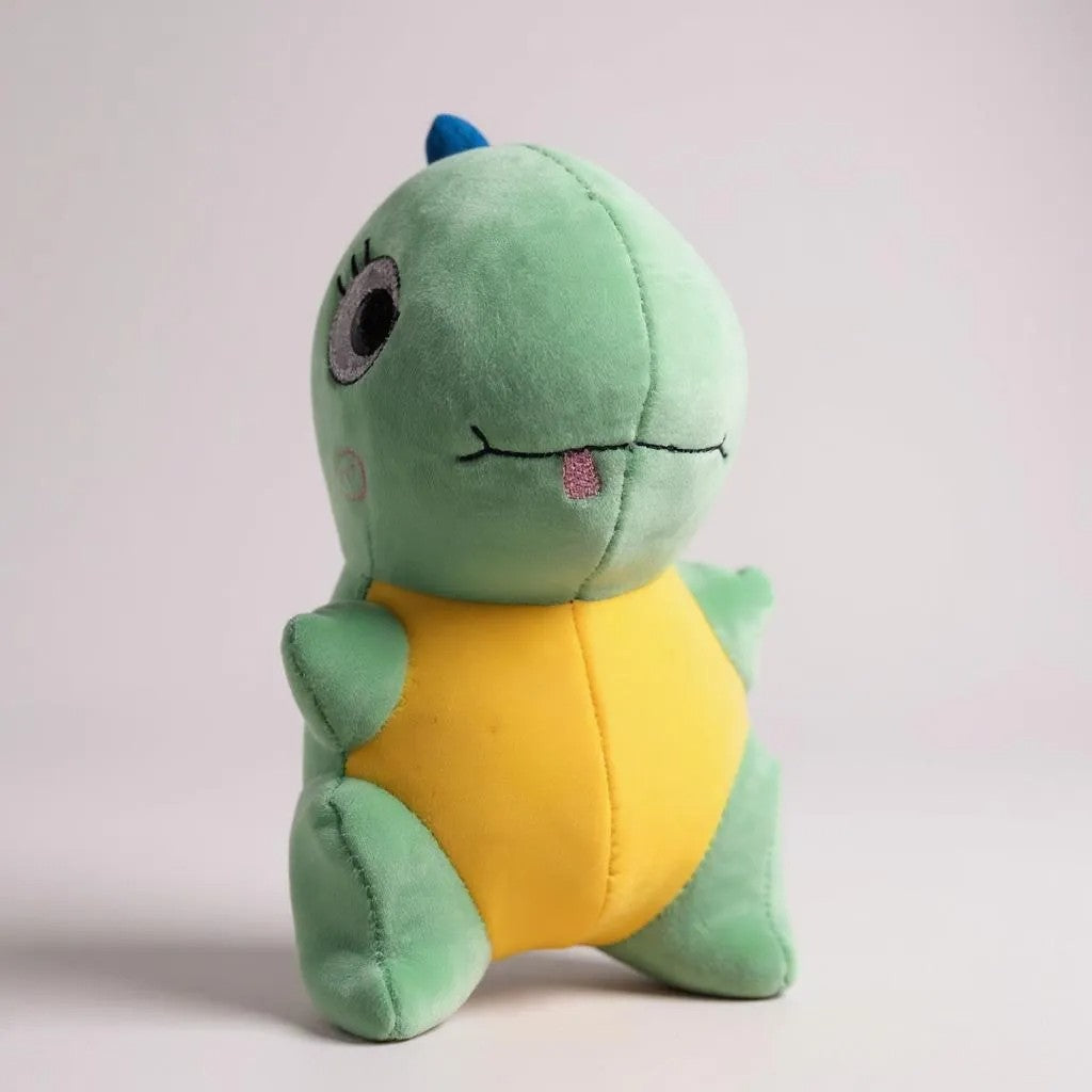 Dino Plushie Soft Toy, 20 cm Height, Multi-Colour, Yellow Shell Adorable Companion