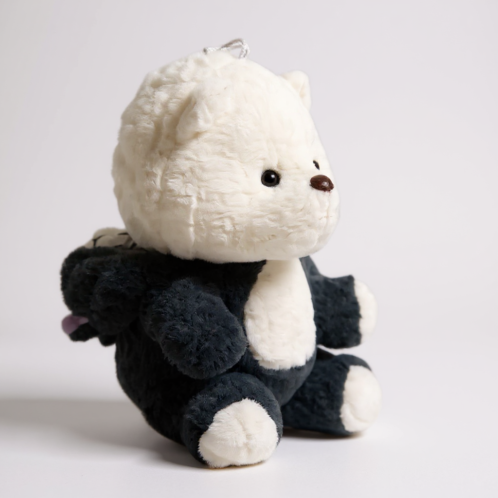 Hoodie Teddy Bear with Dark Grey Hoodie(Full Retractable Hoodie)